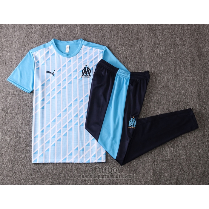 Chandal del Olympique Marsella Manga Corta 2020-2021 Azul